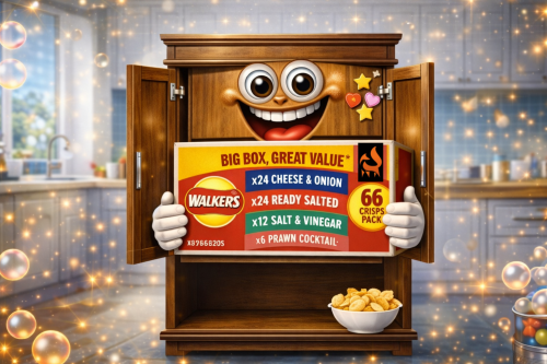 WALKERS CRISPS MULTIPACK BOX – PACK OF 66 X 25G ASSORTED-AUTO WIN 19/02