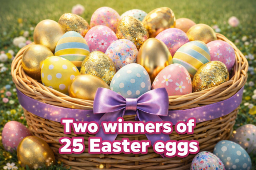 2 Winners Win 25 Easter Eggs Each -AUTO WIN 21/02