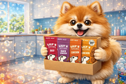 Lily's Kitchen Natural Dog Treats Multipack - Beef Mini Burgers, Duck and Venison Sausages, Chicken Bites & Chicken Jerky (8 x 70 g) AUTO-WIN 24/02