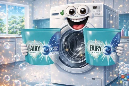 FAIRY NON BIO PODS WASHING LIQUID LAUNDRY CAPSULES, FAIRY PODS, 120 WASHES, PLATINUM WITH EXTRA STAIN REMOVAL FOR SENSITIVE SKIN AUTO-WIN 28/02
