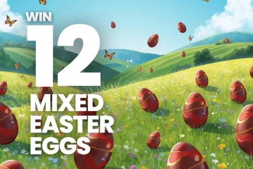WIN 12 MIXED MED SIZED EASTER EGGS- AUTO WIN 19/02