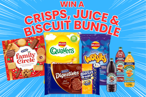 CRISPS, JUICE AND BISCUIT BUNDLE- AUTO WIN 05/02