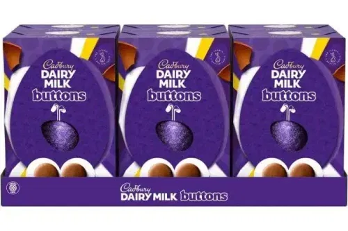CADBURY BUTTONS CHOCOLATE EGG (BOX OF 6)-AUTO WIN 13/02