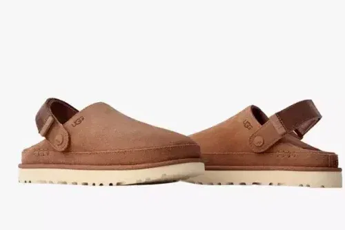 UGG Goldenstar Suede Clog Sandals, Chestnut-AUTO WIN 14/03