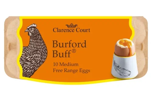4XClarence Court Burford Buff 10 Medium Free Range Eggs-AUTO WIN 10/03