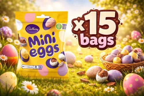 CADBURY MINI EGGS POUCH 74GX15 BAGS=1110G AUTO-WIN 31/03 #2