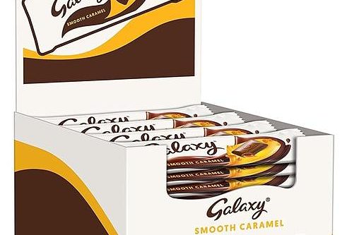 Galaxy Chocolate Bars, Smooth Caramel & Milk Chocolate Bulk Box, 24 x 48g AUTO-WIN 05/03