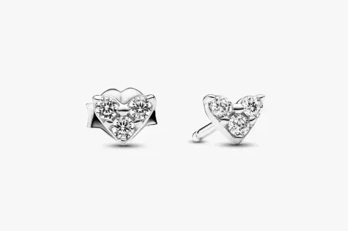 Pandora Triple Stone Heart Stud Earrings-AUTO WIN 12/03