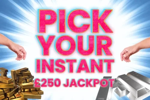 PICK YOUR INSTANT & £250 END PRIZE -AUTO WIN 27/03