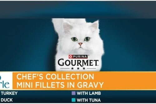 GOURMET Perle Chef's Collection Adult Wet Cat Food Mini Fillets in Gravy Variety Turkey, Tuna, Duck, Lamb 40 x 85g Pouches-AUTO WIN 28/03