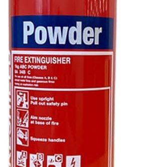 4-in-1 1kg Dry Powder Fire Extinguisher ABC FireShield for Homes, Cars and Vans-AUTO WIN 10/03