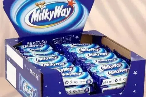 FULL BOX OF 56 STANDARD MILKY WAY BARS 21.5G AUTO-WIN 21/03