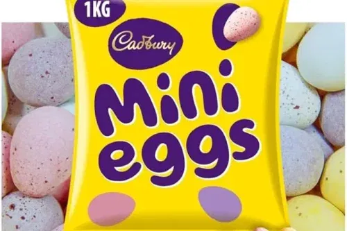 CADBURYS MINI EGGS GIANT SHARING BAG 1KG-AUTO WIN 15/03