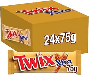 Twix Xtra - Chocolate Twin Bars - 75g x 24 -AUTO WIN 27/03