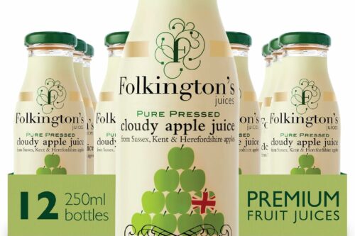 Folkingtons Cloudy Apple Juice - 12 x 250ml Bottles-AUTO WIN 28/03