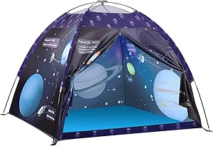 Exqline Kids Tent - Large Space Play Tent for Boys and Girls, Indoor Galaxy Dome Pop Up, Playhouse, Portable Outdoor Garden-AUTO WIN 28/03