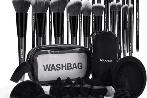 49 Pcs Makeup Tool Set Premium Synthetic Foundation Powder Concealers Eye shadows Blush Makeup Brushes (Black, 49 Piece Set) OR £25 CASH -AUTO WIN 14/03