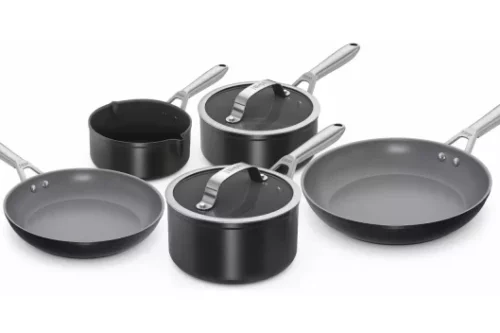 Ninja Ceramic Pro 5 Piece Aluminium Pan Set - Black-AUTO WIN 02/04