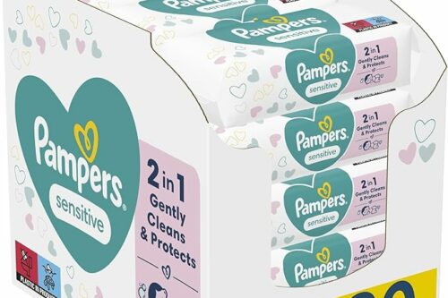 Pampers Sensitive Baby Wipes 15 Packs of 80 = 1200 Baby Wet Wipes-AUTO WIN 22/03