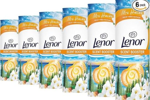 Lenor In-wash Scent Boosters 176 g, Orange Blossom & Coastal Cypress, Part of Mrs Hinch's Vacay Vibes Collection (Pack of 6)-AUTO WIN 08/03