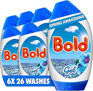 Bold Spring Awakening Washing Liquid Gel Laundry Detergent 156 Washes (6 x 858ml)-AUTO WIN 23/03