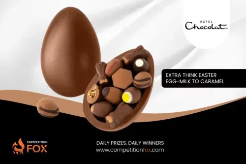 HOTEL CHOCOLATE EXTRA THINK EASTER EGG-MILK TO CARAMEL AUTO WIN 15/03