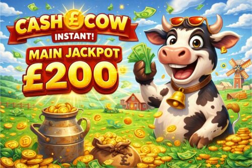 CASH COW INSTANT- MAIN JACKPOT £200- AUTO WIN 31/03