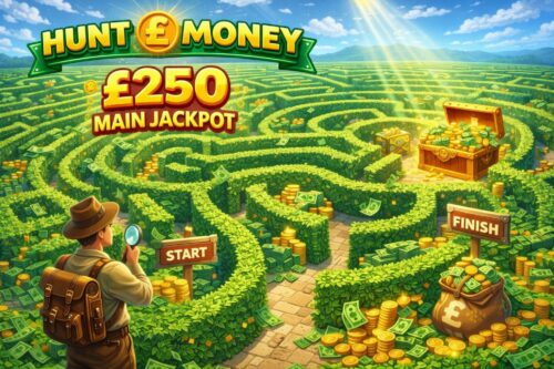 HUNT THE MONEY- £250 MAIN JACKPOT-AUTO WIN 29/03