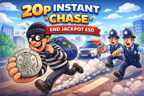 20P INSTANT CHASE- END JACKPOT £50-AUTO WIN 06/04