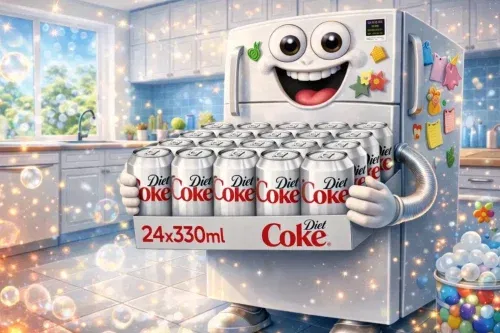 2X DIET COKE CAN COLA, TRAY 330 ML (PACK OF 24)-AUTO WIN 16/03