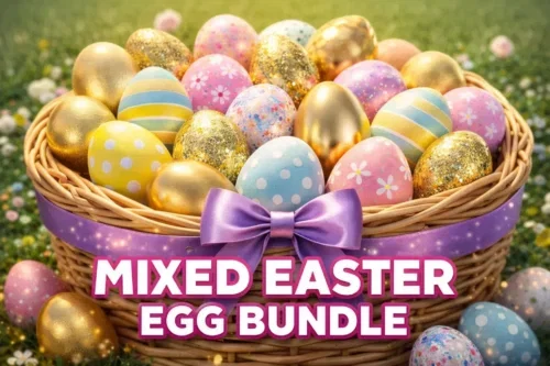 12 MIXED EASTER EGGS AUTO-WIN 25/03