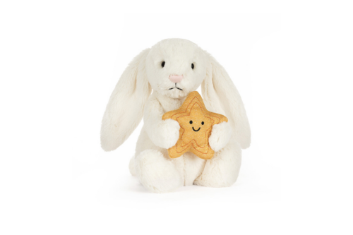 JELLYCAT Cream Bunny with Star AUTO-WIN 01/04
