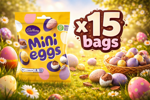 Cadbury Mini Eggs Pouch 74gx15 bags=1110g AUTO-WIN 30/03