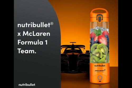 nutribullet Portable Blender in Collaboration with McLaren Formula 1 Team - Papaya - Leak Proof To-Go Lid - Powerful Extractor Blade - USB-C Charging - 15+ Blending Cycles - Juices & Smoothies AUTO-WIN 23/03