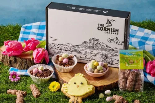 THE CORNISH COMPANY THE LITTLE EASTER CHOCOLATE HAMPER AUTO-WIN 13/03