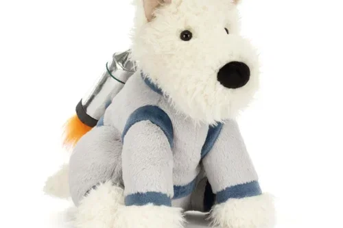 JELLYCAT MUNRO SCOTTIE DOG SPACE OUTFIT-AUTO WIN 02/04