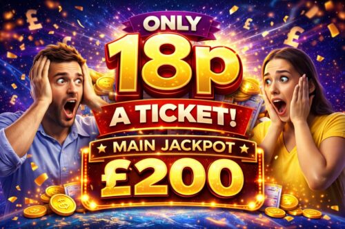18P INSTANT- MAIN JACKPOT £200 -AUTO WIN 01/04