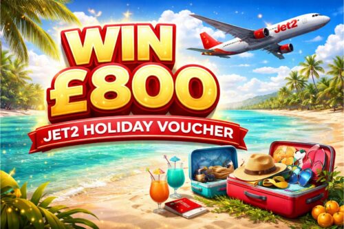 WIN £800 JET 2 HOLIDAY VOUCHER- 29/03