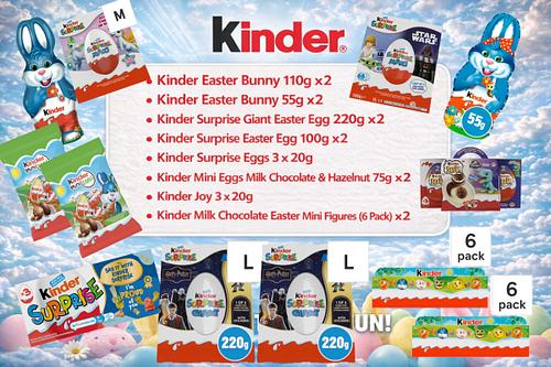 KINDER EASTER CHOCOLATE BUNDLE -AUTO WIN 10/03