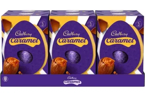 CADBURY CARAMEL MILK CHOCOLATE EGG BOX OF 6-AUTO WIN 13/03