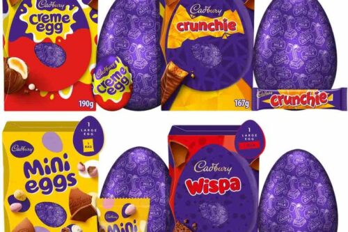 CADBURY LARGE EASTER EGGS (BUNDLE OF 4)-AUTO WIN 20/03