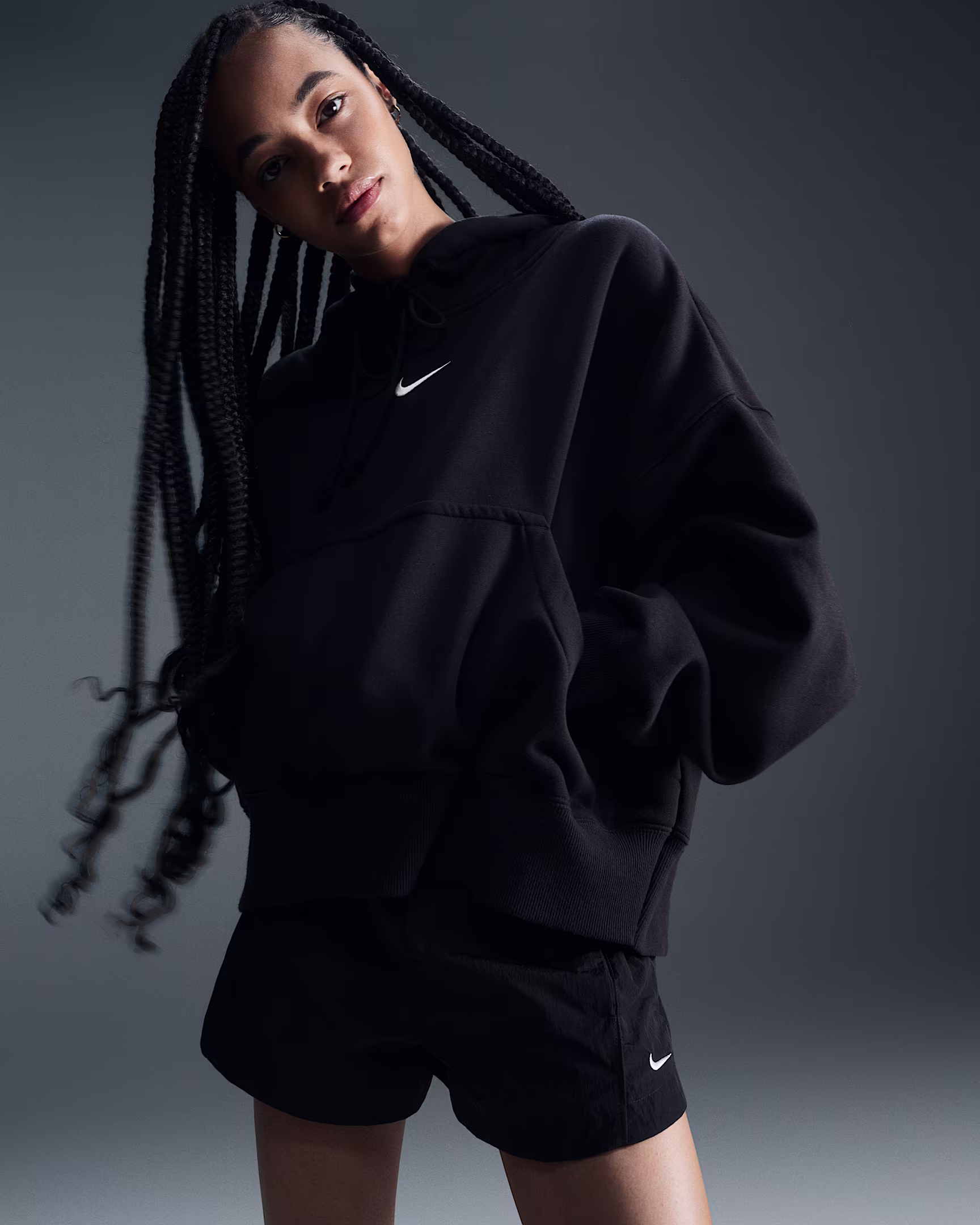 NIKE WOMEN’S OVER-OVERSIZED PULLOVER HOODIE-AUTO WIN 03/04