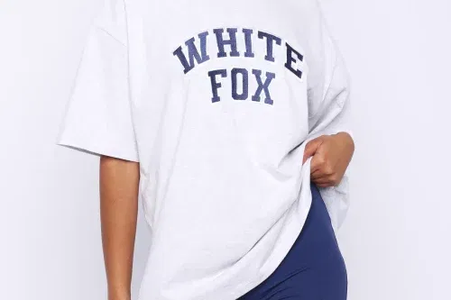 White Fox Starting Fresh Oversized Tee & Bike Shorts -AUTO WIN 25/03