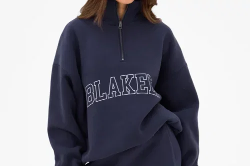 BLAKELY OUTLINE VARSITY 1/4 ZIP JUMPER-AUTO WIN 09/05