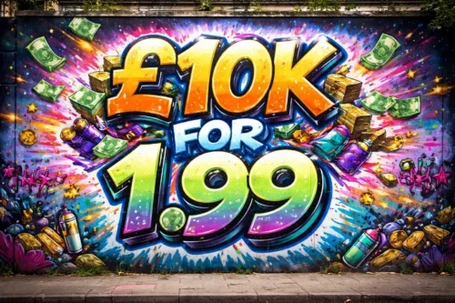 £10K FOR 1.99-16/04