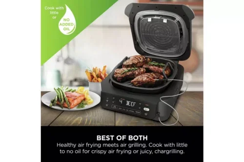 Ninja 5-in-1 EG351UK 5.7L Grill & Air Fryer - Black & Silver- AUTO WIN 22/04