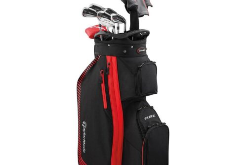 TAYLORMADE RBZ STEEL 10 PIECE GOLF CART BAG PACKAGE SET-AUTO WIN 08/04