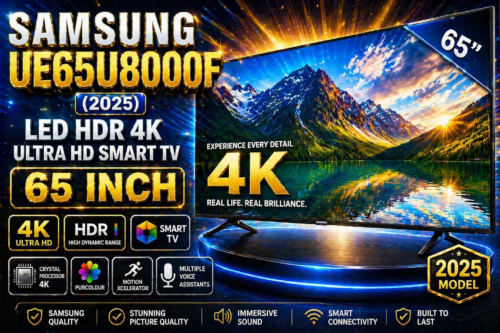 Samsung UE65U8000F (2025) LED HDR 4K Ultra HD Smart TV, 65 inch, Black- 29/04