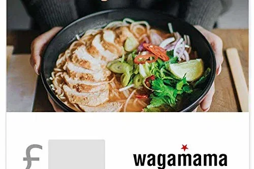 £50 WAGAMAMA GIFT CARD – DELIVERED VIA EMAIL-AUTO WIN 16/04
