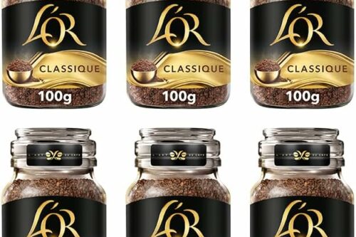 L'OR Classique Instant Coffee 100g (Pack of 6 Jars, Total of 600g)-AUTO WIN 25/04